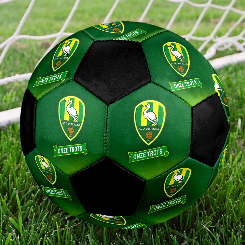 SIZE 5 ADO Den Haag Soccer Ball Colorful All Ages Machine Stitched PVC Competition Ready Durable High-Bounce