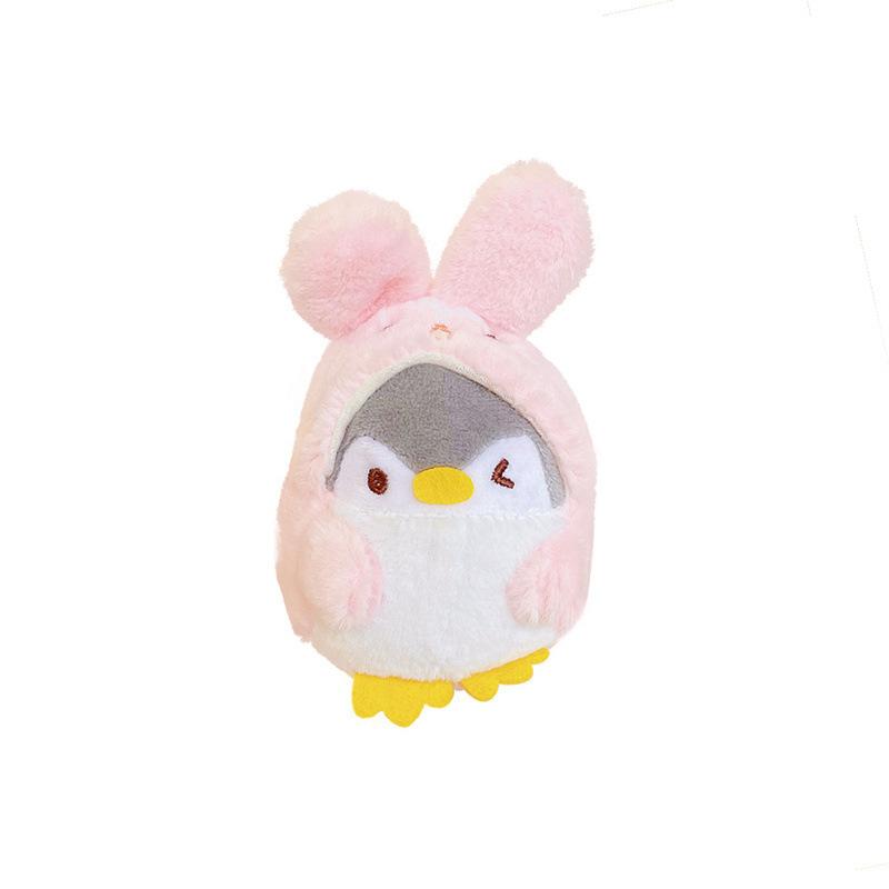 Uroczy Królik Pingwin Lalka Automat do Chwytania Lalka Torba Wisiorek Brelok Pluszowa Lalka Pingwin Mały Prezent