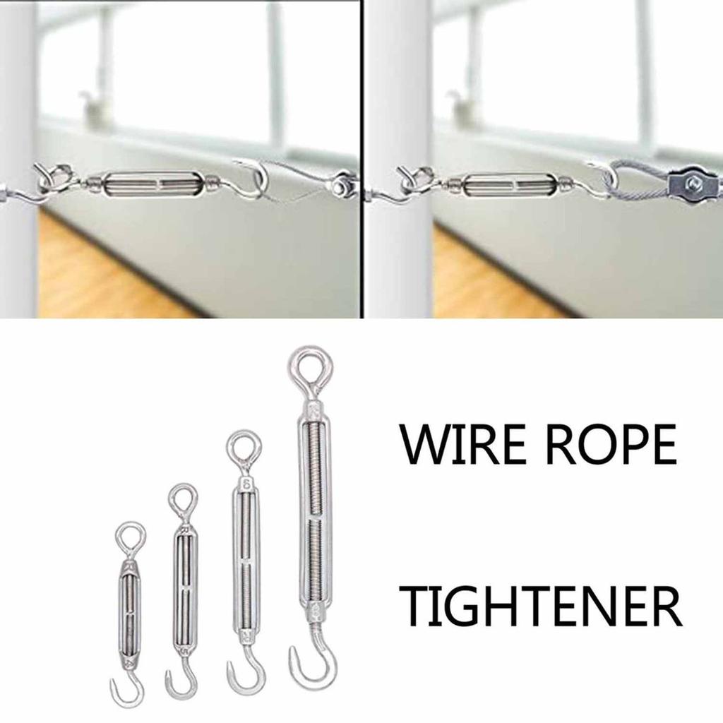 8 Pcs Sun Shade 304 Stainless Steel Hook & Eye Turnbuckle for Tent Installation lop Eye Hooks -Turnbuckles Anti-Rust 8 Pcs Sun Shade 304 Stainless Steel Hook & Eye Turnbuckle for Tent Installation lop Eye Hooks -Turnbuckles Anti-Rust