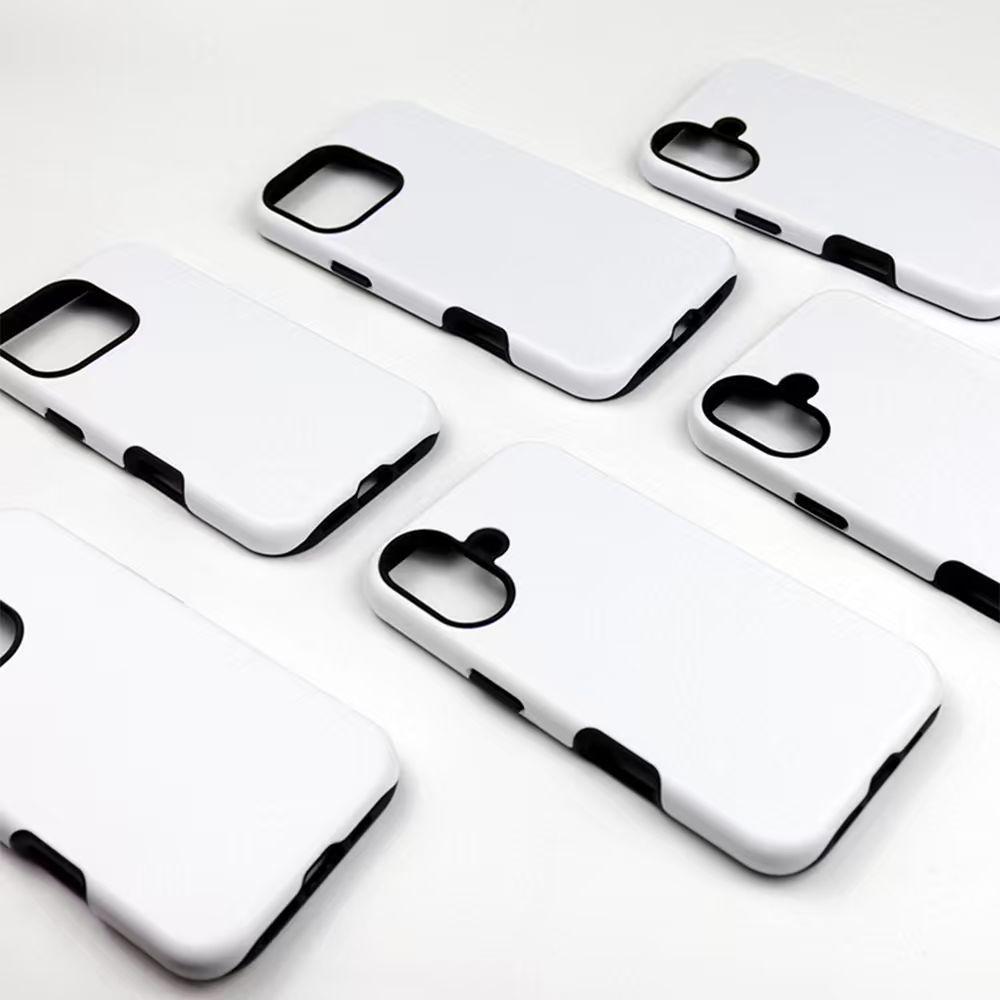 Two-in-One Frosted Coating Film Case for Apple 16 Round Edge 17P Phone