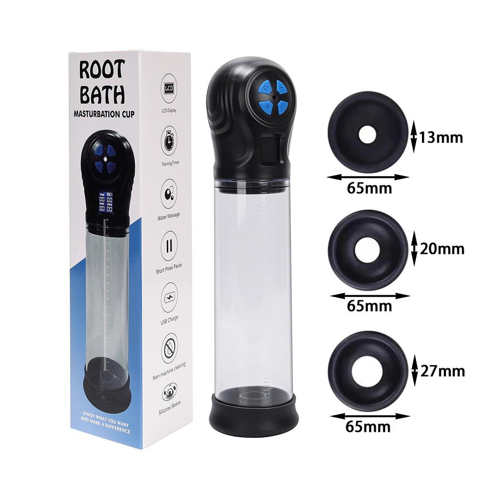 Vacuum Electri Penis Pump for Men Automatic Penis Expander Enhancer Pump Penis Trainer Sucking Male Masturbator Sex Toys for Men
