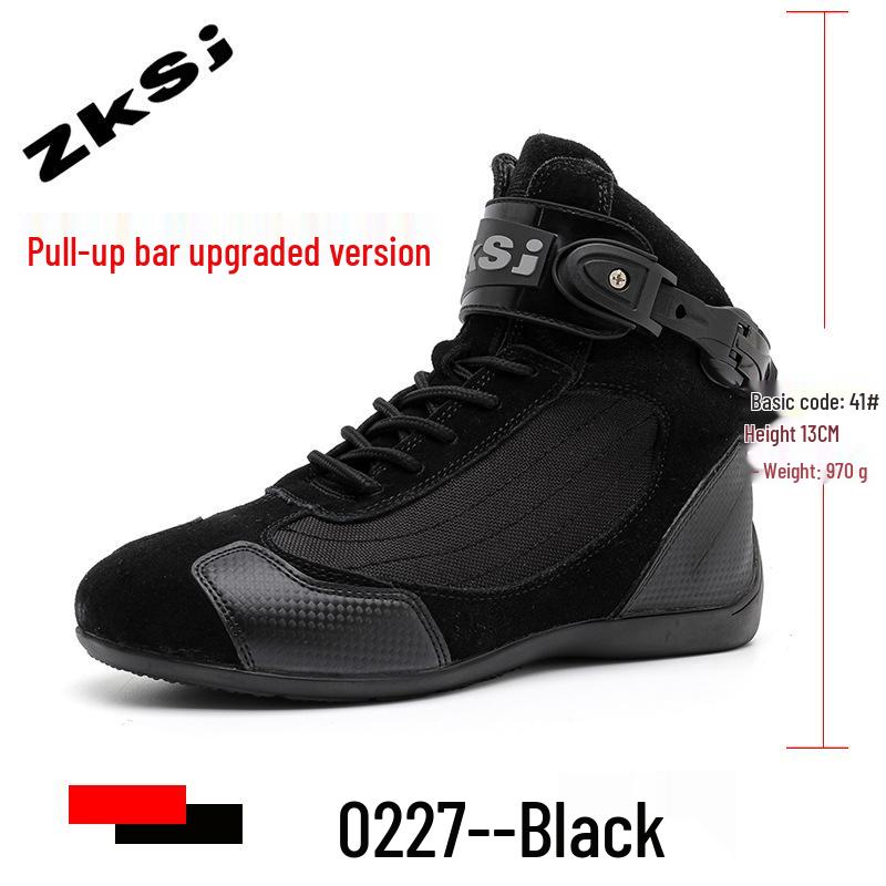 All-Season Breathable Motorcycle Riding Boots - Anti-Fall, Road Racing & Parkour Shoes