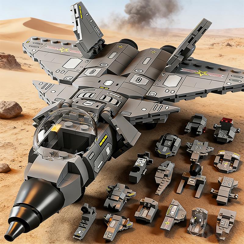 25IN1 Air Force Ziegel Spielset J20 Kampfjet Ziegel Spielset DIY Flugzeug Ziegel Spielset Kinderspielzeug Spielsets Weihnachtsfeiertagsgeschenk Geschenk