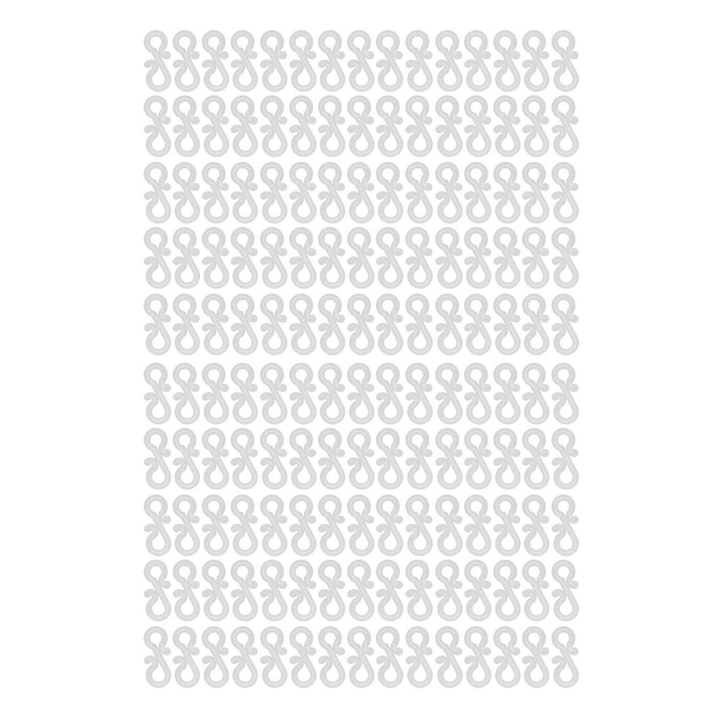150Pcs S Shaped Hooks Sturdy Plastic Dual Ends Multipurpose Christmas Light Clips for Party Lights Decoration