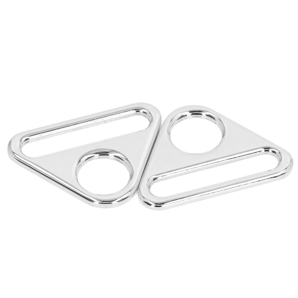 10pcs Buckles 38mm Luggage Accessories Zinc Alloy Lightweight Triangle Buckles Portable Rose Gold Metal Buckle Purse Hardware