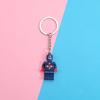 Spider-Man Cartoon Cute Keychain Anime Car Circle Chain Pendant Captain Bass Unicorn Key Chain Bag Pendant Halloween Gift