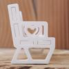 Benches Shaped Heart Chair Silicone Mould for Jewelry Making Crafting Decorative Accessories Easy Demolding