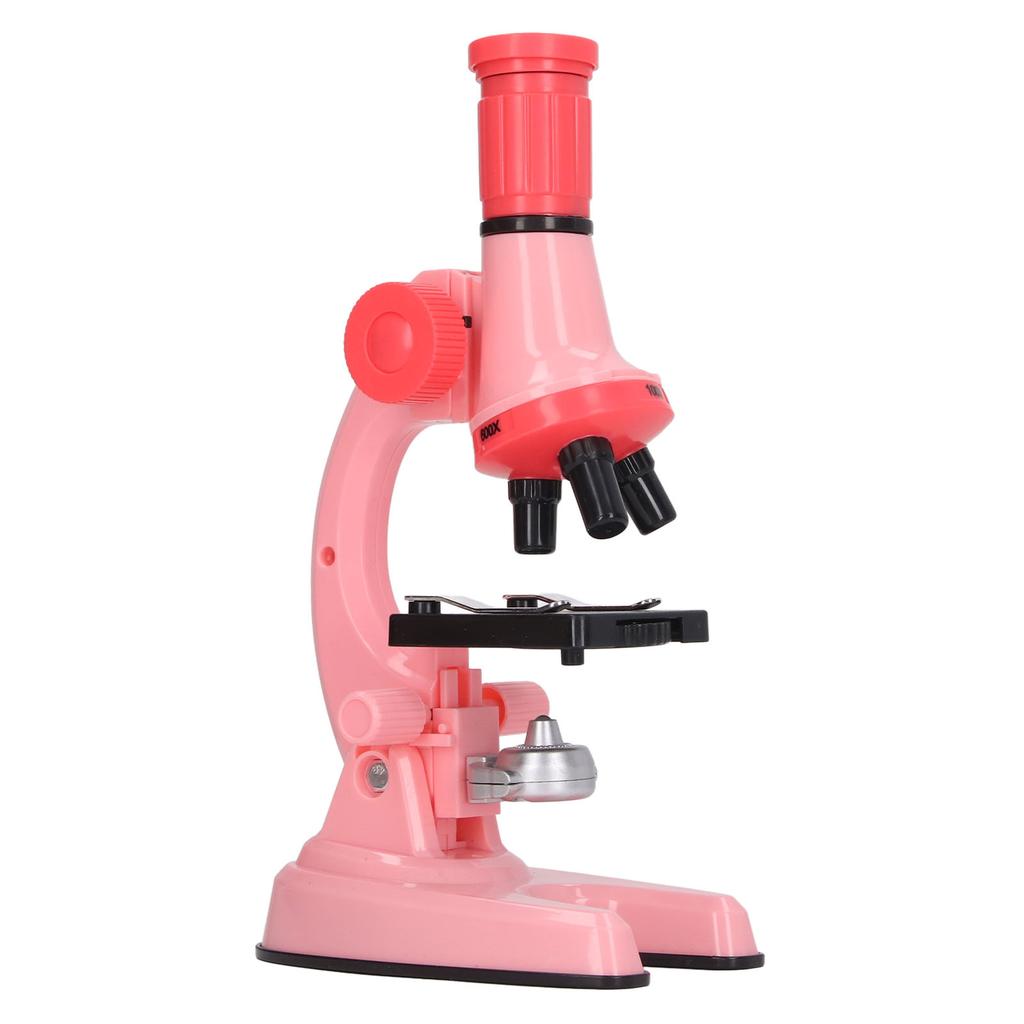 Kids Microscope Set Clr Image Source Science Educational Magnifier Toy with LED Light