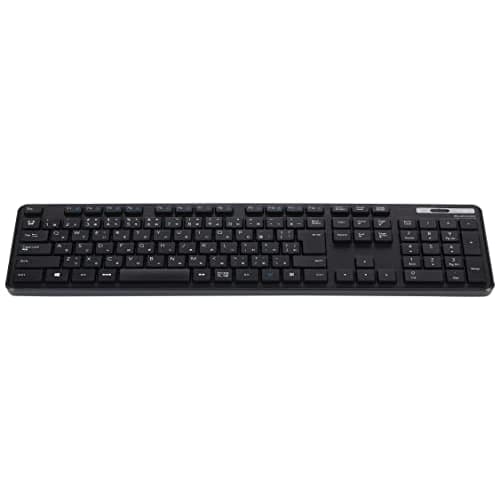 Elecom Wireless Keyboard Membrane Thin Full Keyboard Numeric Keypad Black TK-FDM110TXBK