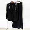 High Street Fashion 2026 Butterfly Bead Rhinestone Suit: Heavy Duty, Three-Dimensional Two-Piece Set with Long Pants.