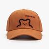 Hat Women's Spring Summer Breathable Soft Top Cap Men's Outdoor Sunscreen Korean Cute Bear Baseball Cap