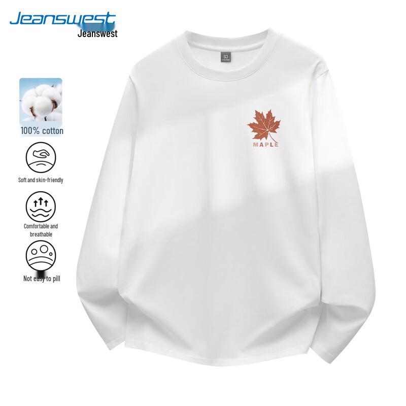 Jeanswest Maple Leaf Print Long Sleeve T-Shirt 3XL