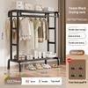 Clothes Rack Household Indoor Bedroom Balcony Drying Hanger Floor-To-Ceiling Coat Rack Thickening Simple Drying Rack