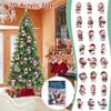 Christmas Halloween Decoration 2D Acrylic Advent Decoration Snowman Christmas Countdown Ornaments For Tree Branches Windowsills