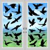 Schwarzer Kolibri Anti-Kollisions-Fensteraufkleber für Türen und Glas