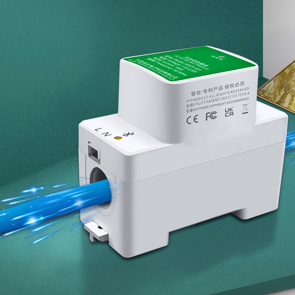 Industrial Grade Electric Meter Mini WiFi Energy Meter Monitors Power Consumption Voltage Current Simple Installation