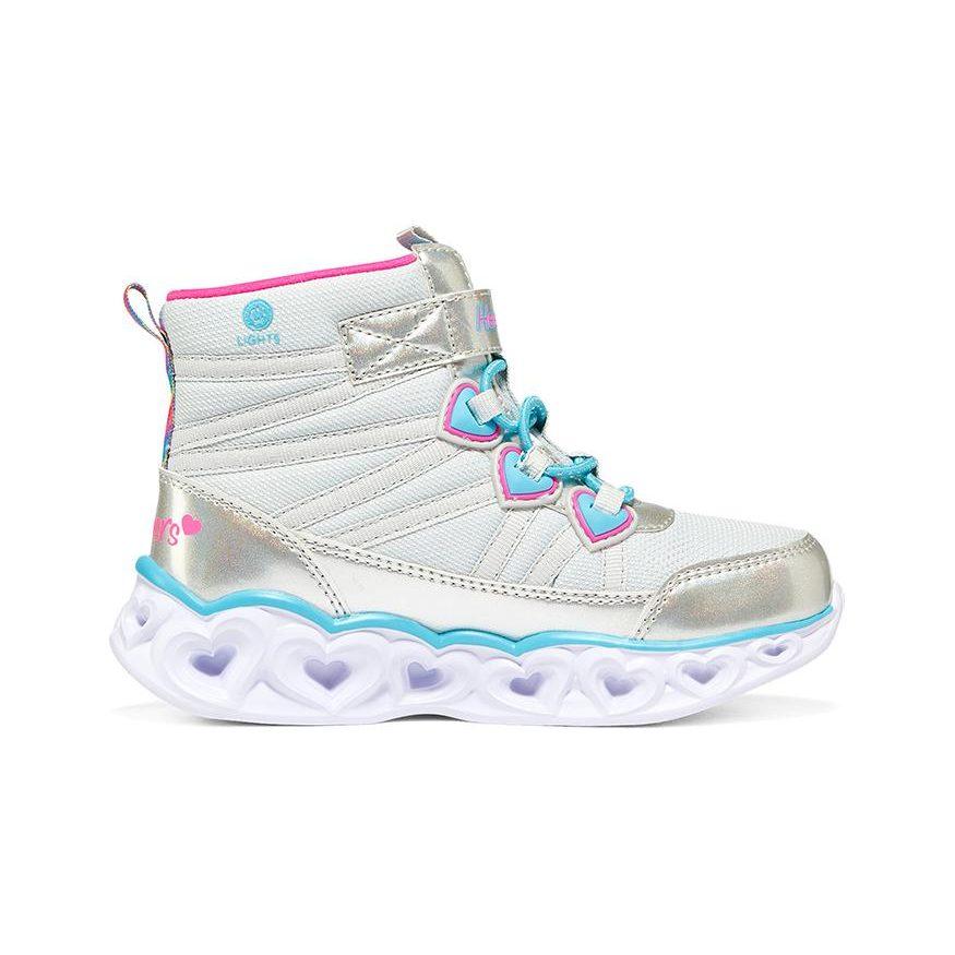 Skechers Abrasion Resistant And Anti Kick Kids Lifestyle Shoes Silver Teenagers 302668L-SMLT