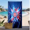 Blackburn Rovers Fußball Print Strandtuch, Großes Weiches Schnelltrocknendes Handtuch für Strand Camping Schwimmen