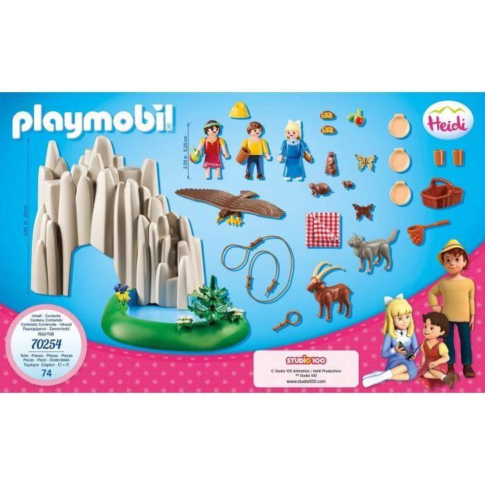PLAYMOBIL 70254 - Heidi - Heidi, Peter Et Clara Au Lac De Cristal