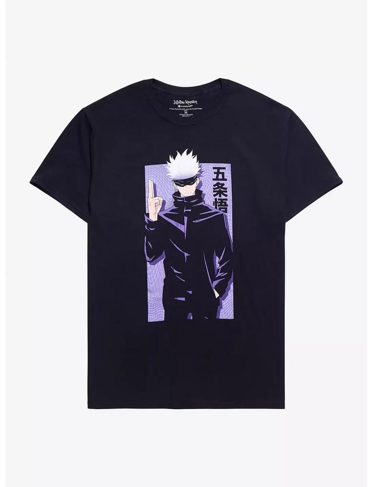 

Jujutsu Kaisen Mens Satoru Gojo Manga Black T-Shirt NWT L, XL