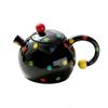 Creative Colored Polka Dot Ceramic Teapot Set High Beauty Tea Pot Three Piece Set Coffee Milk Mug Household Tea Set Supplies