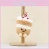 Candle Cake Cute Keychain Cartoon Girl Kids Backpack Decorative Doll Pendant