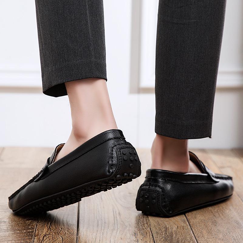 Large Size 38-49 Fashion Casual Shoes Man Moccasins Men Loafers High Quality Leather Mens Slip On Flats Gommino Driving Shoes