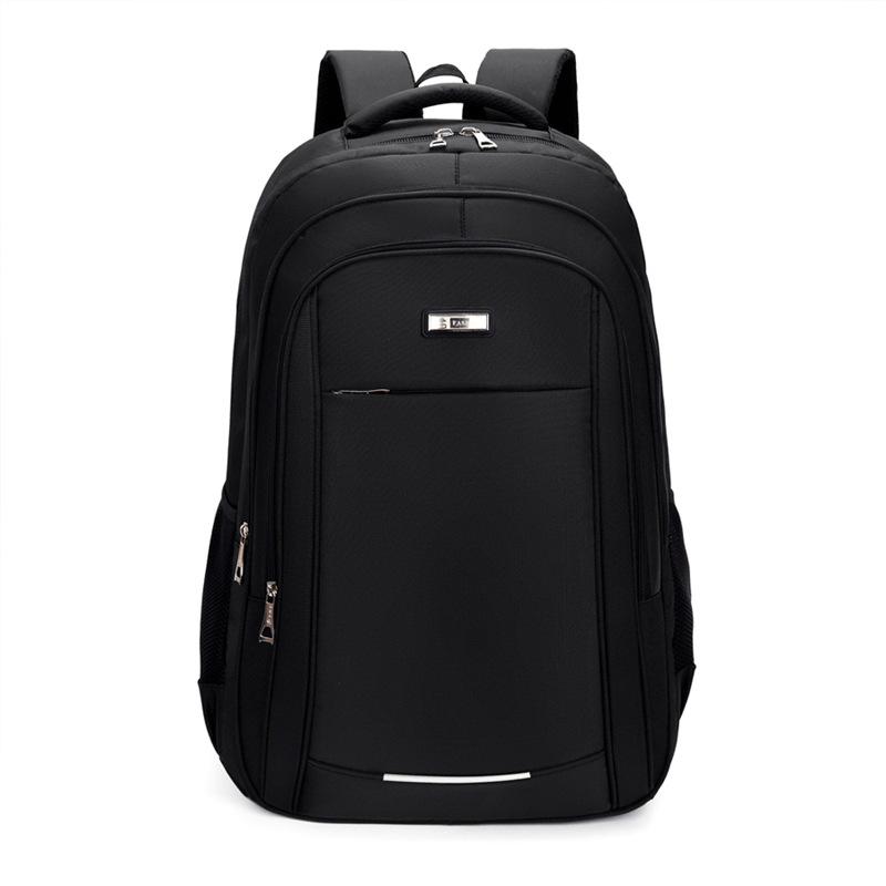 Schoolbag Men's Backpack, Outdoor Leisure Travel Backpack, Large Capacity Student Backpack, Multifunctional Textured Simple Laptop Bag