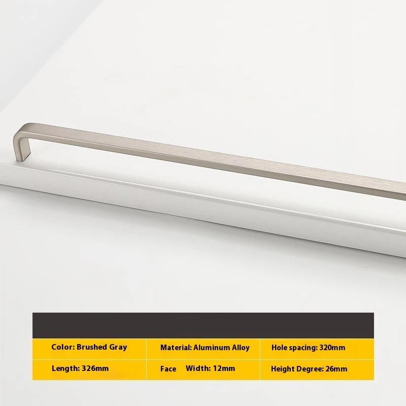 Modern Minimalist Pulls Cupboard Dressers Black Gold Silver Cabinet Door Handles Closet Drawer Knobs Kitchen Furniture Hardw