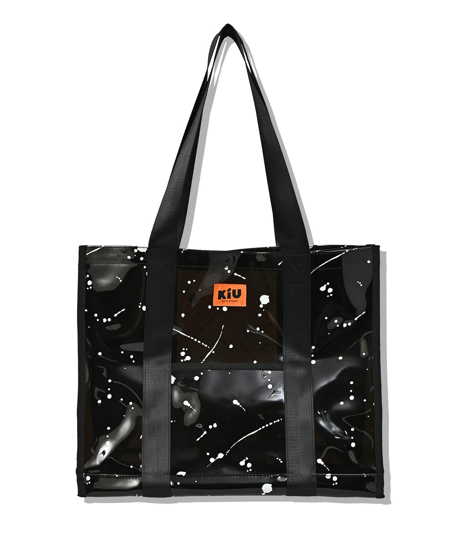 

Clear Clear Bag PVC Tote Bag Pool Bag Large Capacity Sea Outdoor Festival PVC Big Tote Bag Men Women Splash Black [KIU] K334-135