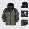 Camel Unisex 700-Fill Power Hooded Down Puffer Jacket