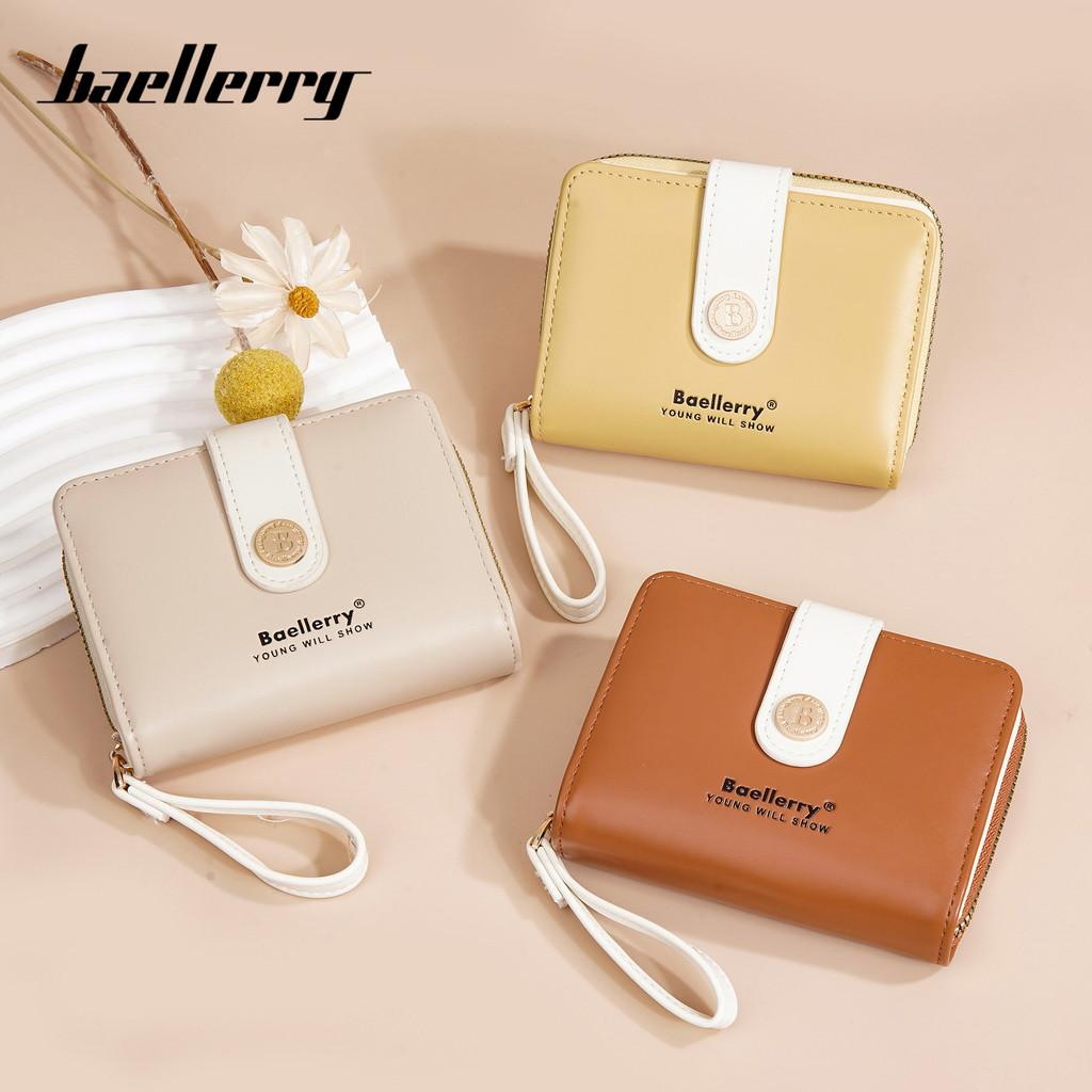 Fashion Material Pu Women Square Wallet With Letter Pattern And Two Fold Design