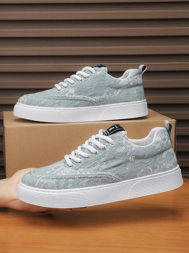 

Мужская повседневная обувь MODX/высокая обувь с принтом 39 светло-синий