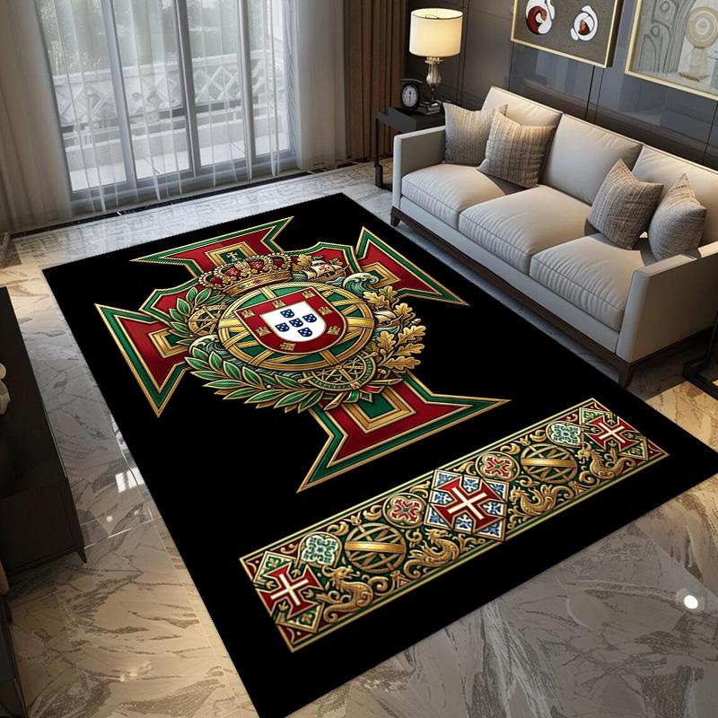 Royal Heraldry Ornate Design carpet printing Home Decor Christmas gifts Dormitory decoration Fashion