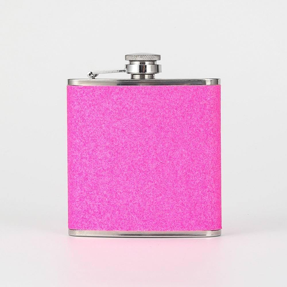 

Fashion 6oz Hip Flask Stainless Steel Leakproof Liquor Flask Mini Portable Drinking Water Bottle Outdoor фіолетовий