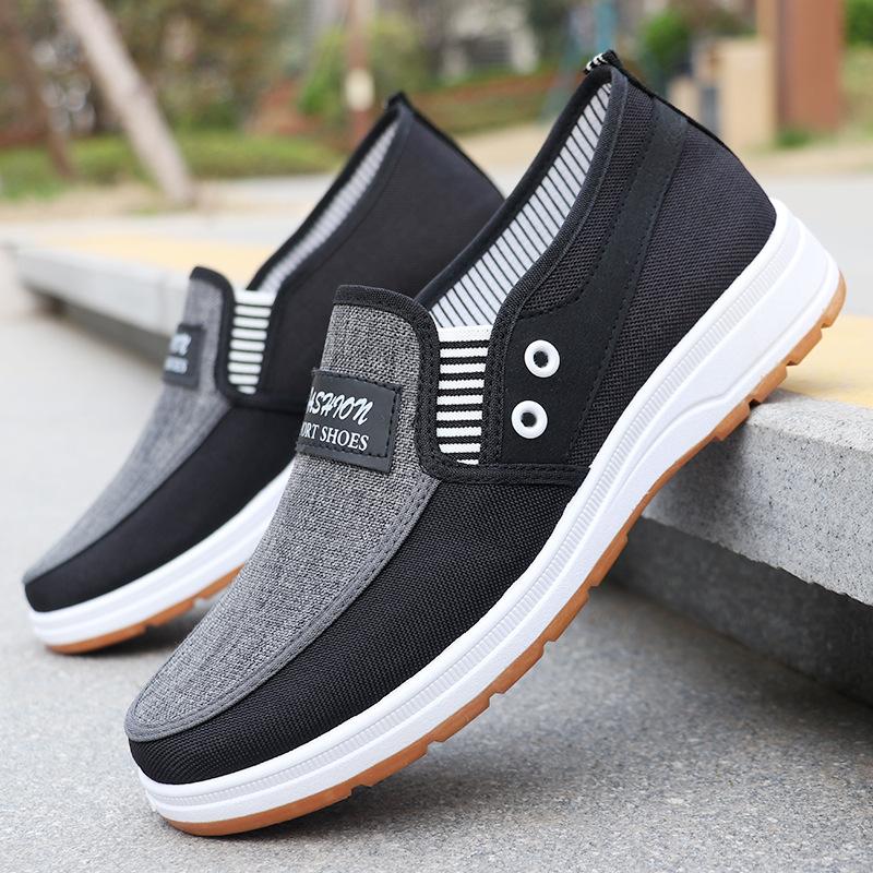 Men's shoes canvas shoes cloth shoes cloth shoes low-top casual shoes one work shoe