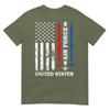 United States Air Force American Vintage Usa Flag Patriotic Tshirt