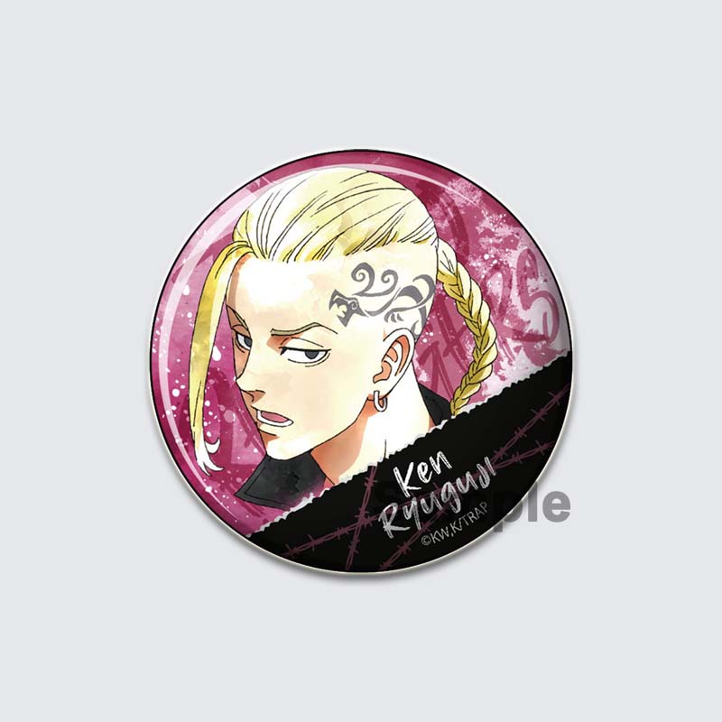 

32/44/58 мм Tokyo Revengers Tinplate Pin Круглые мультяшные броши для рюкзака Одежда Аксессуары Аниме Коллекция Значки Шляпы Украшения Подарки 32mm