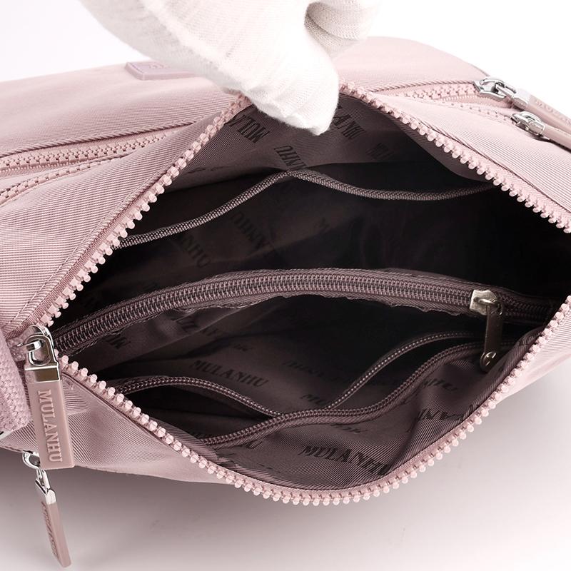 Lightweight Crossbody Bag Multi-Pocket Shoulder Bag Nylon Women's Bag