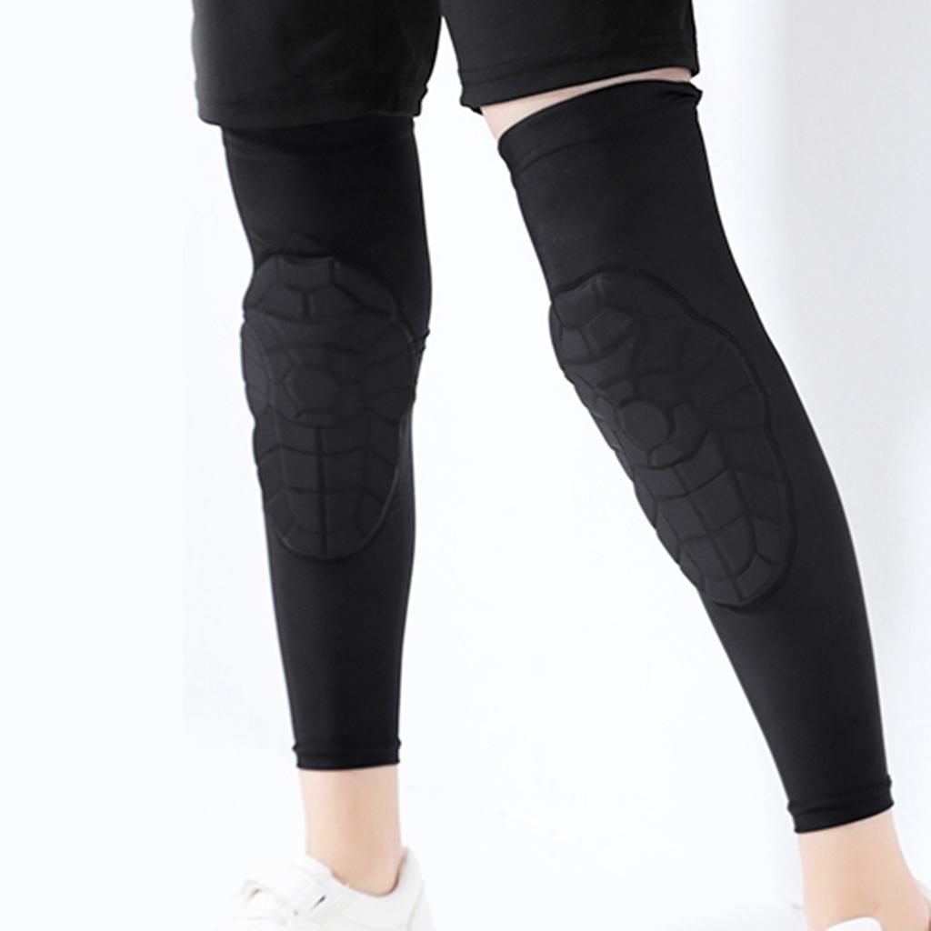 Kids Leg Sleeves Anti Slip Leg Sleeves with Protective Knee Pads for Basketball Volleyball Skating