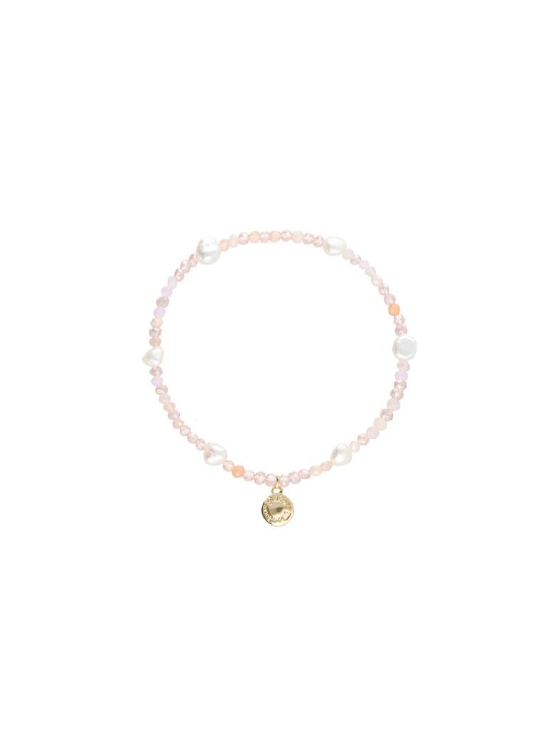 Rita Monica Pink Beaded Pearl Bracelet
