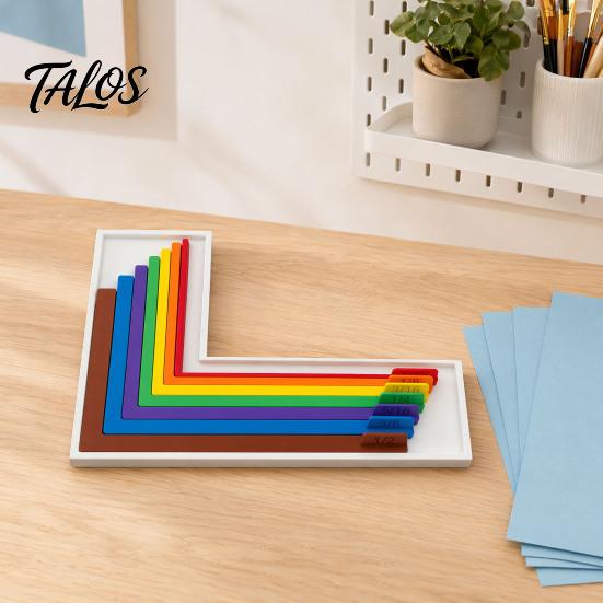 Strumenti per Artigianato su Carta 7 Pezzi/Set Righelli di Allineamento con Custodia, Squadrette a L Colorate con Guide per Posizionamento, Tappetino Guida per Stratificazione