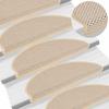 Self Adhesive Stair Treads Sisal Look 30 Pcs 65 X 21 X 4 Cm
