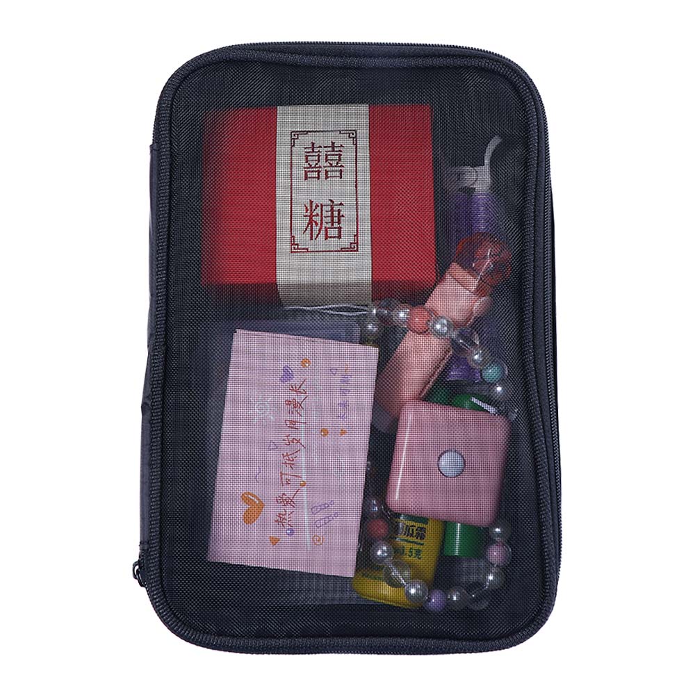 Wash Pouch Travel Female Zipper Toiletry Bag Bath Storage Makeup Case Mesh Cosmetic Bag Storage Bag