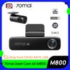 Dash Cam 4K M800 EMMC 128GB HDR Built-in GPS ADAS 24H Parking Monitor LTE 4G Compatible Voice Control Car DVR 70mai M800