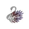 High-End Light Luxury Flower Brooch Female Heavy Industry Design Sense Animal Brooch Diamond Corsage Coat Clothing Accessories