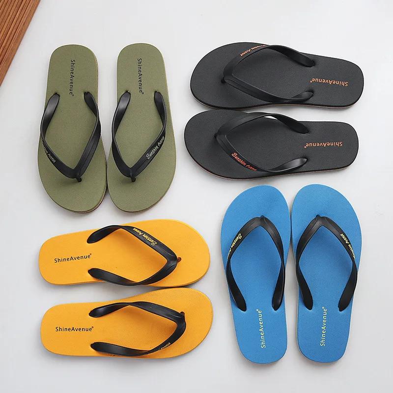 Fashion Summer Fashion Anti Slip Men's Flip Flops Outdoor Soft Soled Beach Slippers Men Shoes