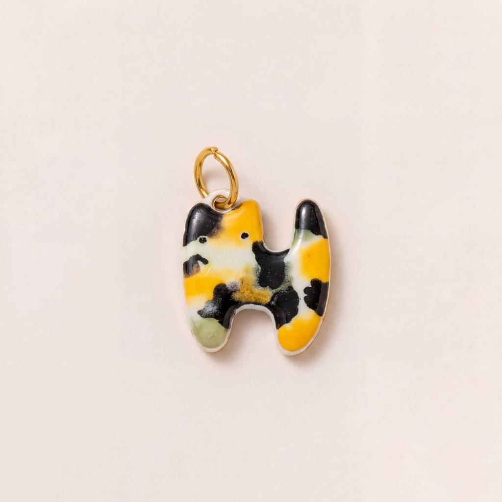 Stainless Steel Kitten Print Enamel Drip Ceramic Pendant Necklace Bracelet DIY Accessories.