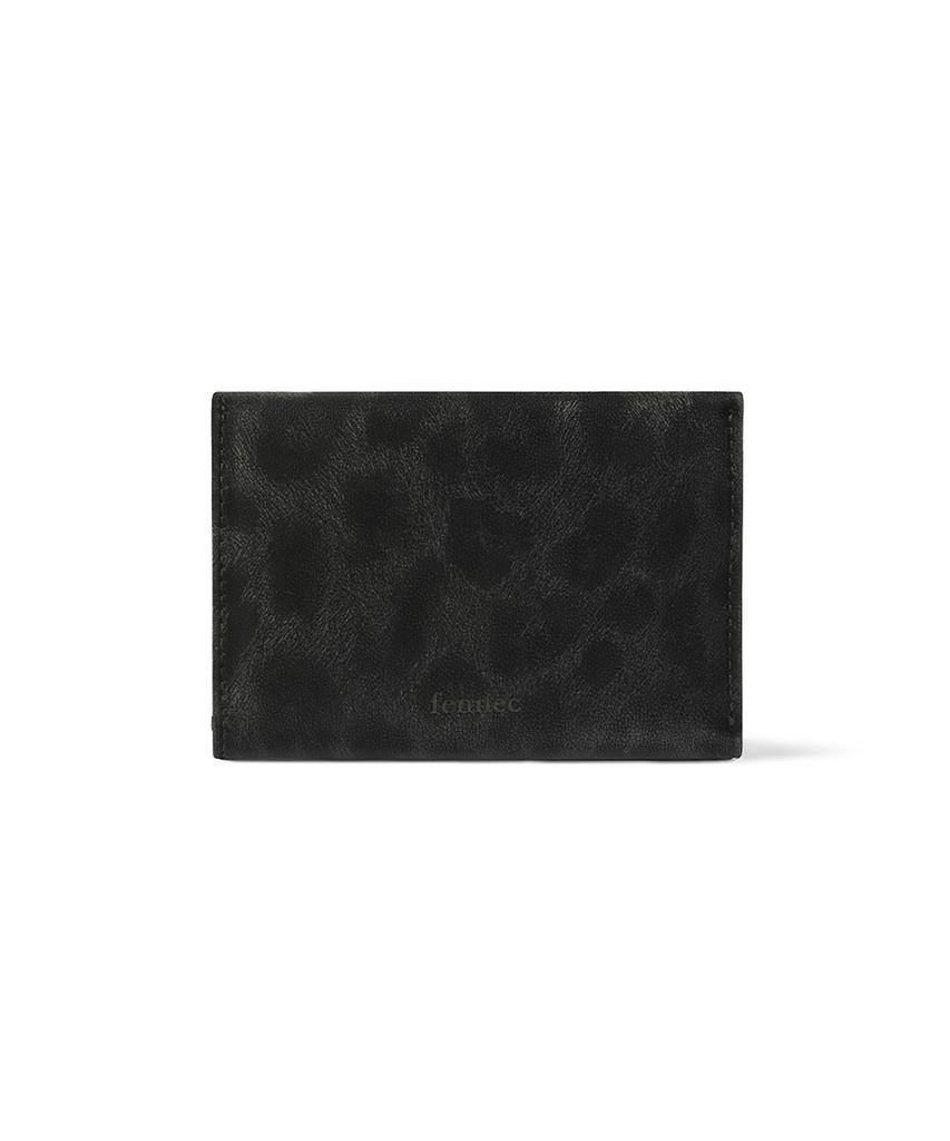 Fennec Triangle Triple Wallet - Leopard Black