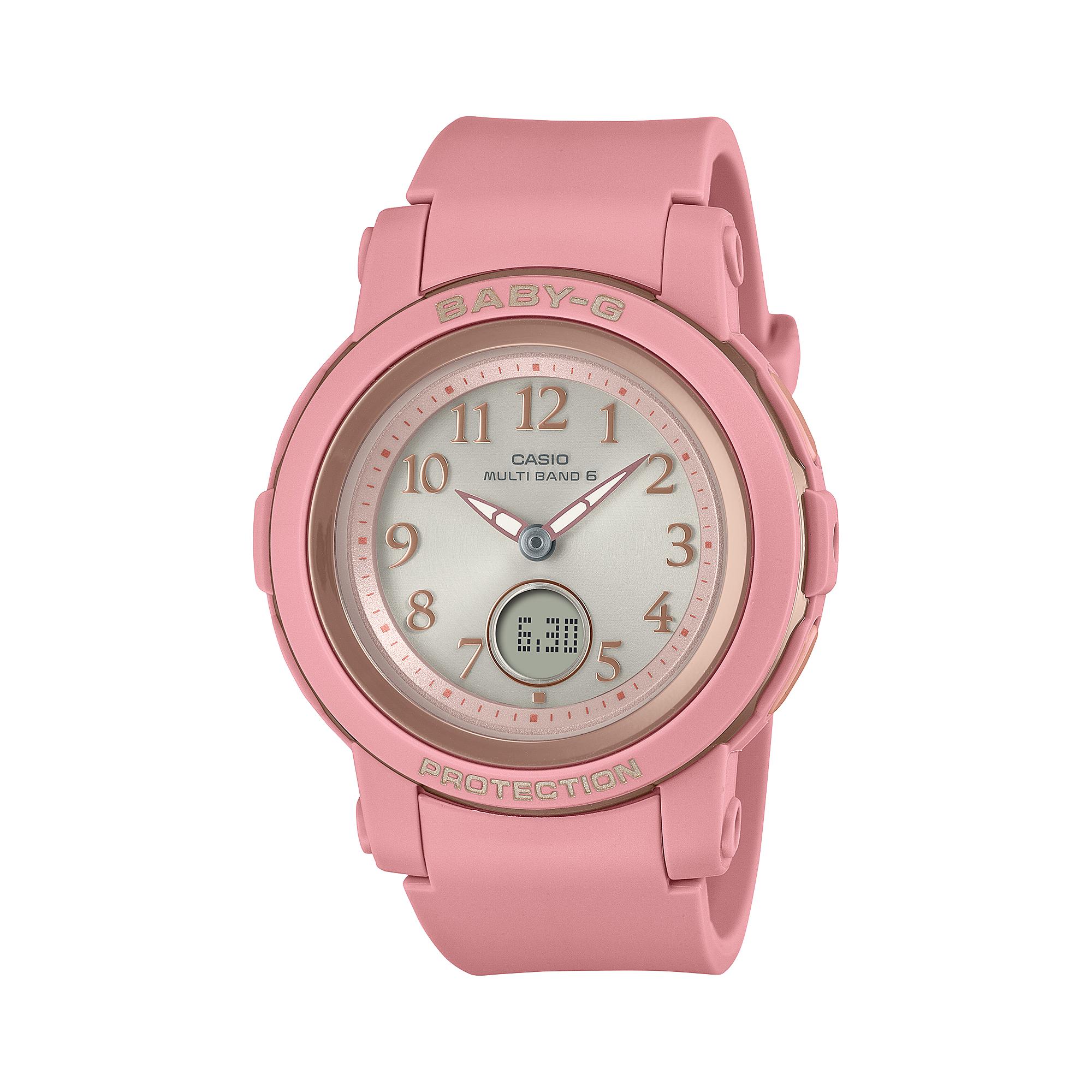 

Casio Men s Resin 100M Water Resistant Shock Resistant Alarm Quartz Watch BGA-2900AF-4A красный
